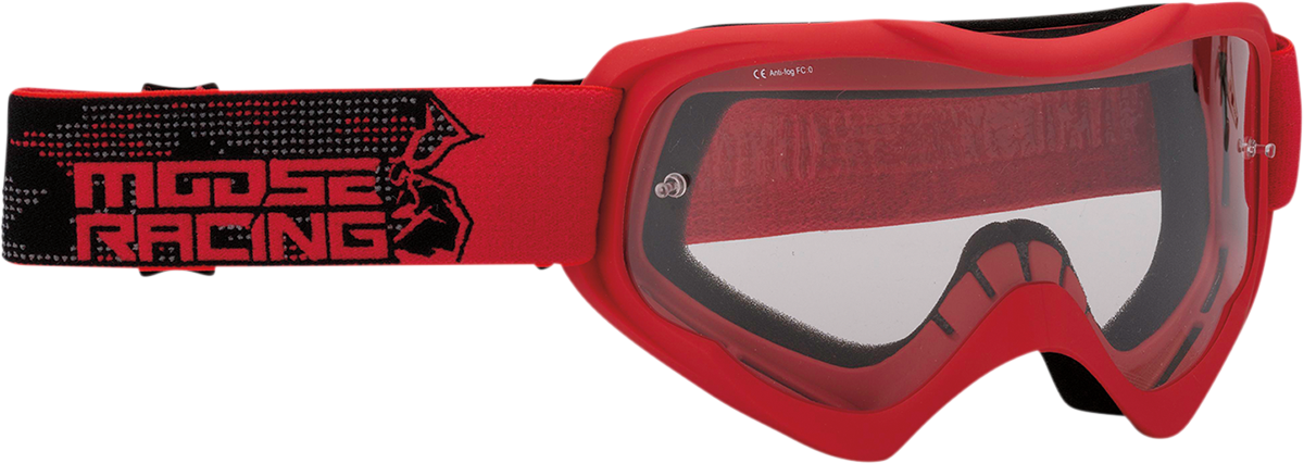 Moose Qualifier Agroid Red Motorcycle Riding Dirt Bike Racing Goggles MX