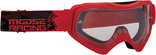 Moose Qualifier Agroid Red Motorcycle Riding Dirt Bike Racing Goggles MX