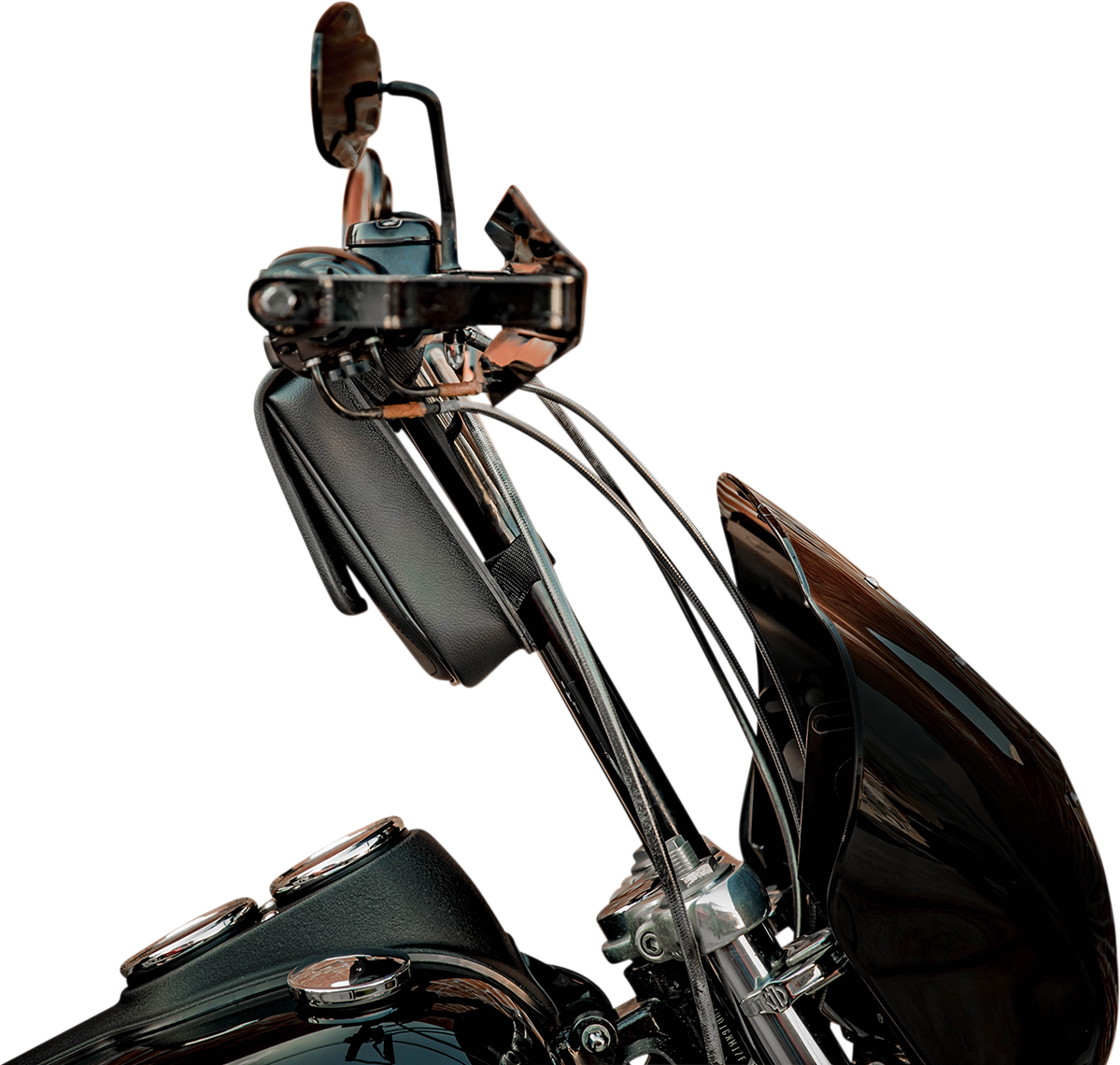 Saddlemen D144 T-Bar Handlebar Rigid Universal Storage Bag for Harley Davidson