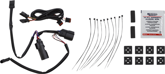Custom Dynamics Chrome Saddlebag Hinge LED Lights 2014-2023 Harley Touring