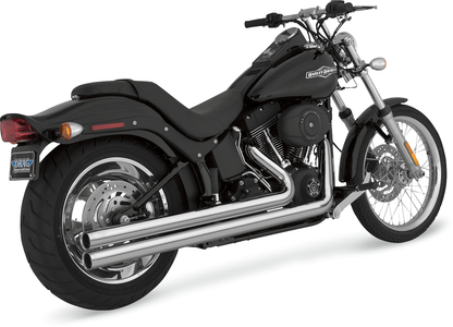 Vance & Hines Big Shots Long Chrome Exhaust Harley 86-11 Softail FLSTN FXST