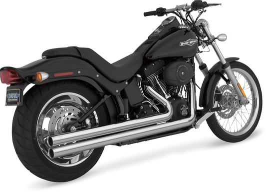 Vance & Hines Big Shots Long Chrome Exhaust Harley 86-11 Softail FLSTN FXST