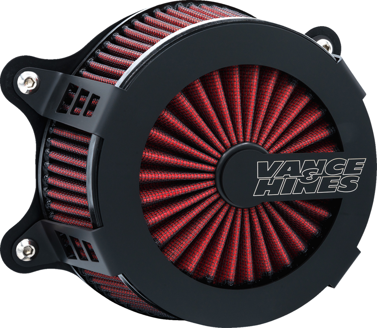Vance & Hines VO2 Cage Fighter Black Air Filter for 23-26 Harley Touring Softail