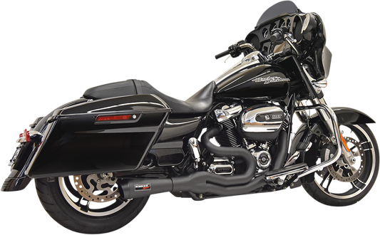 Bassani Road Rage II Black 2-1 Mid-Length Exhaust 2017-2021 Harley Touring