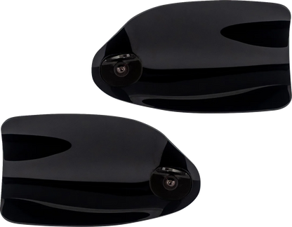 Klock Werks Flare Black Hand Guards fits 1982-2025 Harley Davidson Cable Clutch