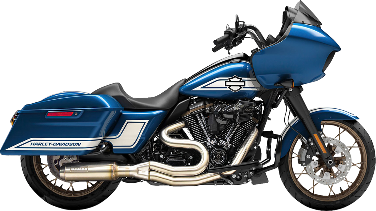 Bassani Super Bike Stainless 2-1 Exhaust System for 17-26 Harley Touring 1F98SSE