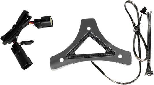 Custom Dynamics Chrome LED Backrest Brake Light 2014-2024 Harley Touring Models