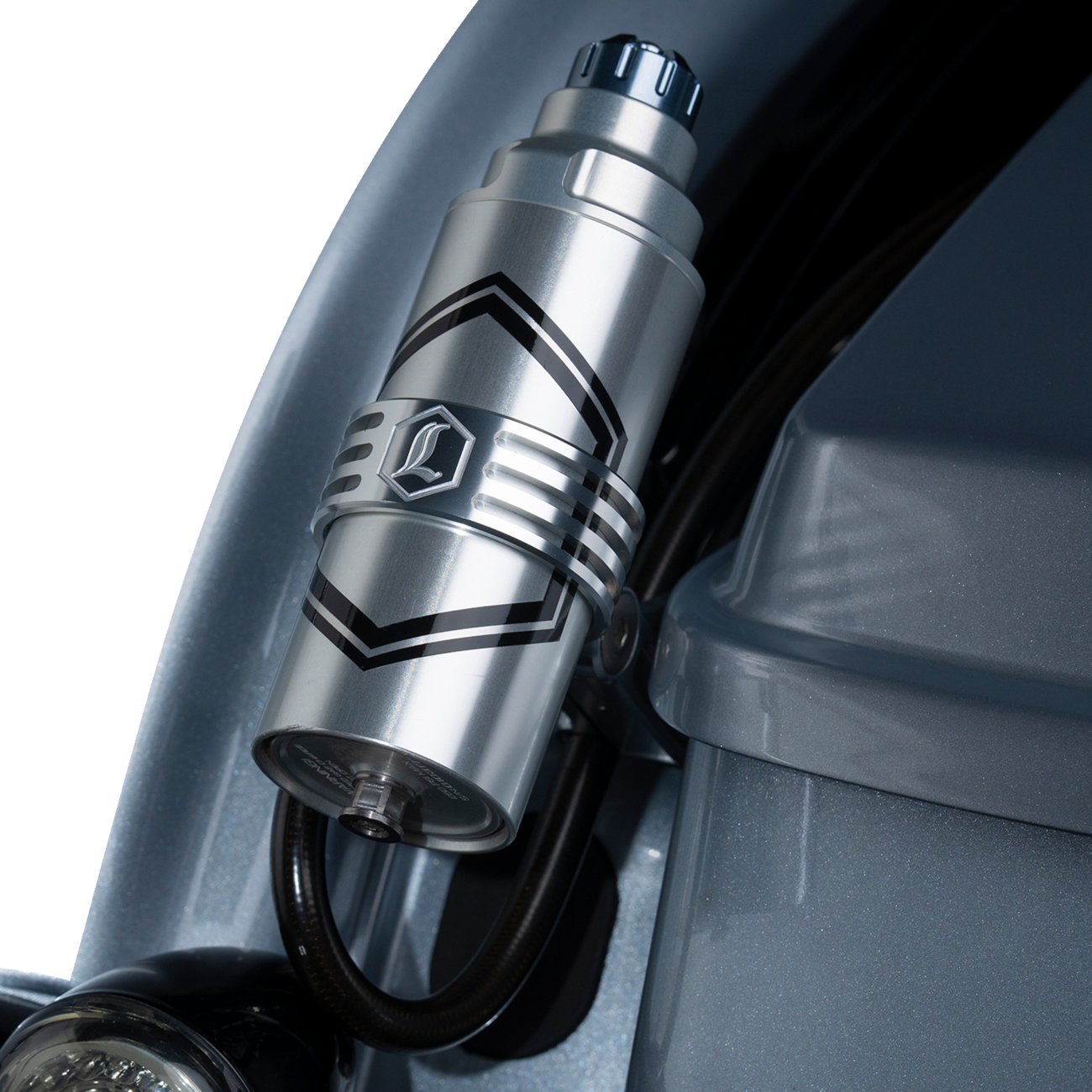 Legend REVO ARC Clear Remote Reservoir External Mount Kit 2014-24 Harley Touring