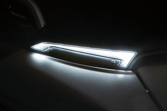 Kuryakyn Tracer LED Black Windshield Trim Lights for 2015-2023 Harley Road Glide