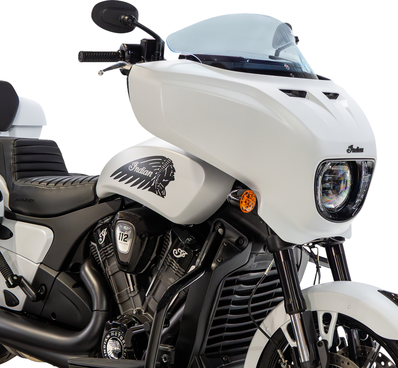 Klock Werks 9" Blue Ice Flare Windshield fits 2025-2026 Indian Powerplus Models