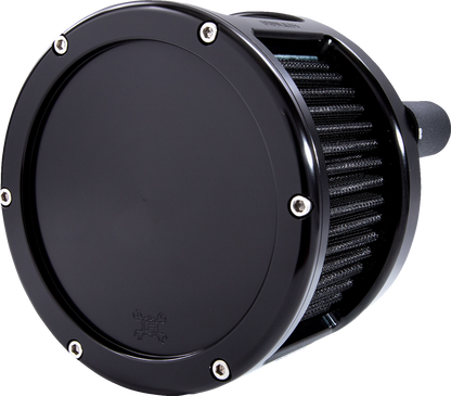 Feuling BA Race Series Solid Black Air Cleaner Kit 17-24 Harley Touring Softail