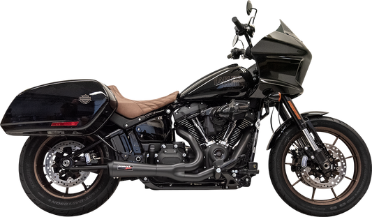 Bassani Black Ripper Road Rage 2:1 Exhaust System for 2018-2023 Harley Low Rider