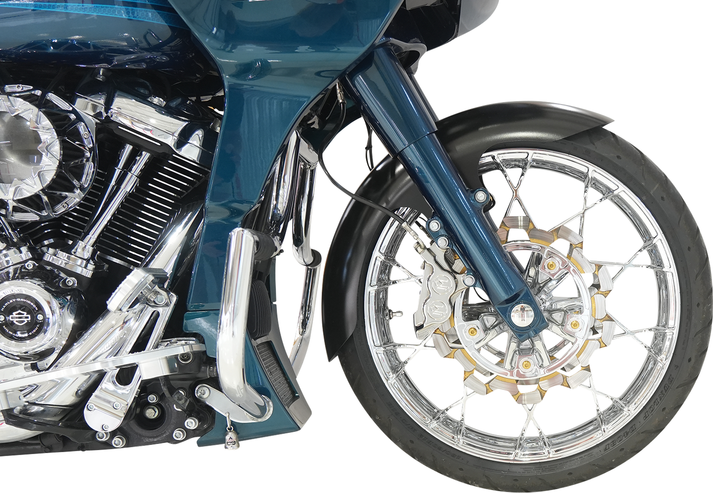 Klock Werks Hugger 21" Steel Front Fender 2014-2023 Harley Touring Models FLH