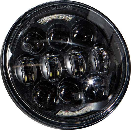 Harddrive Black 5-3/4" LED 80W Universal Motorcycle Headlight Harley Davidson