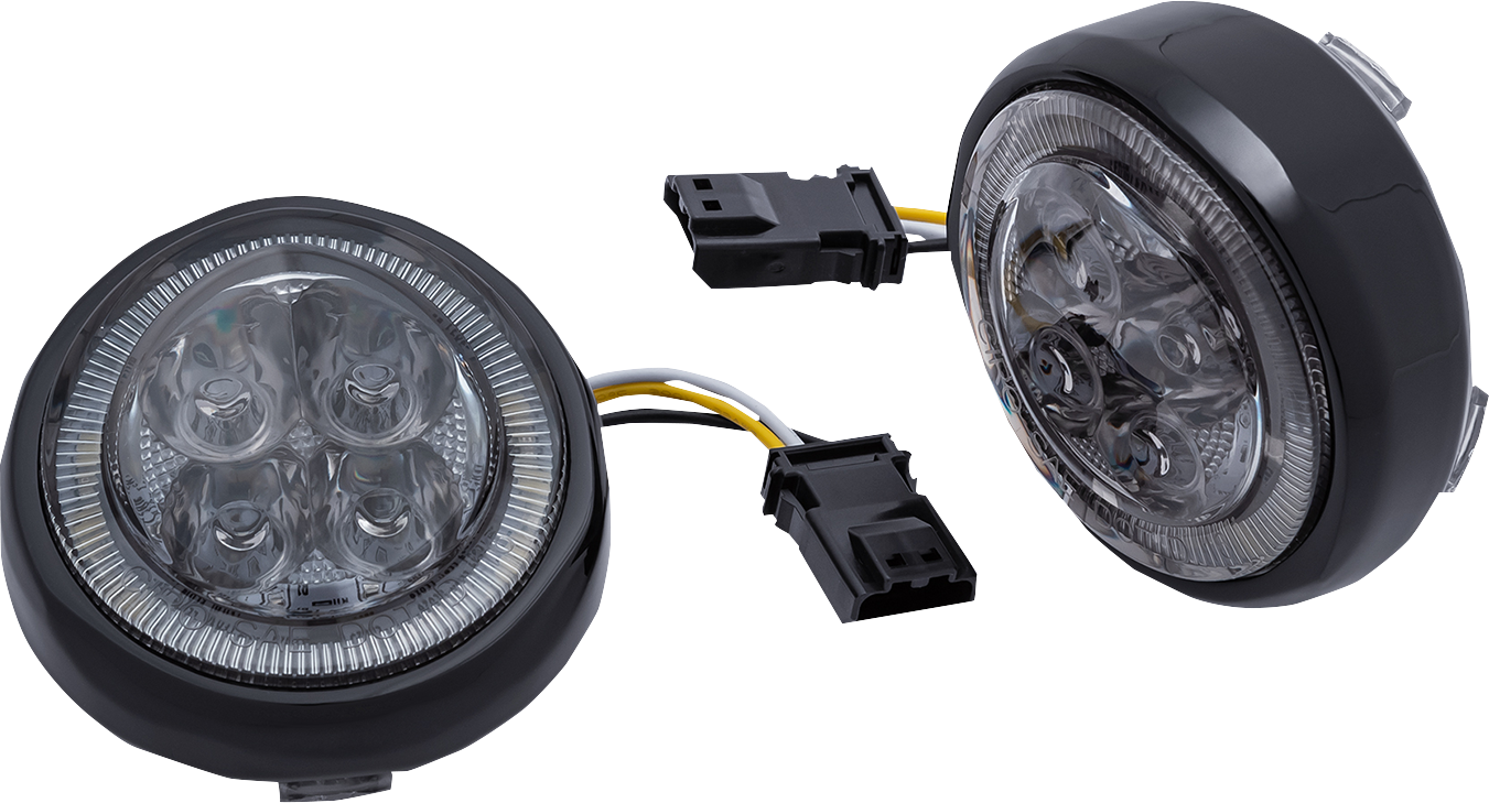 Ciro Fang Amber LED Front Turn Signal Inserts 2016-2022 Harley CVO Models Only