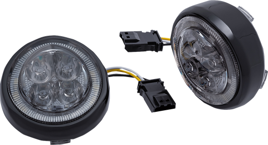 Ciro Fang Amber LED Front Turn Signal Inserts 2016-2022 Harley CVO Models Only