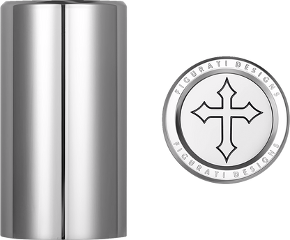 Figurati Designs Cross Long Magnetic Docking Hardware Covers for Harley Davidson