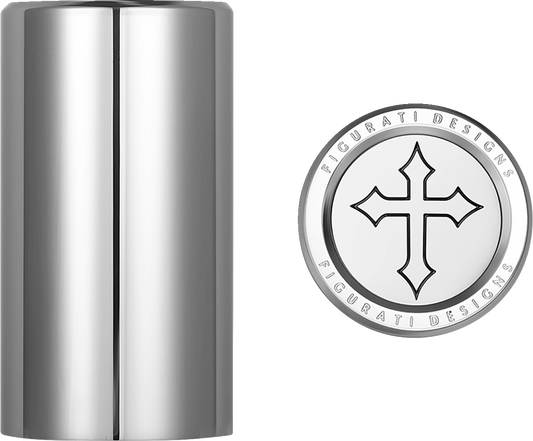 Figurati Designs Cross Long Magnetic Docking Hardware Covers for Harley Davidson
