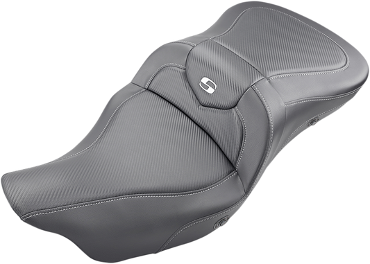 Saddlemen Extended Reach Heated Road Sofa Seat fits 2008-2024 Harley Touring