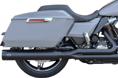 S&S GNX 2-1 Black Race Exhaust System fits 2017-2025 Harley Touring 550-1167