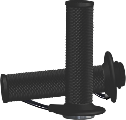 Koso MX-1 Universal Black Heated 7/8" Handlebar Twist Throttle Grips AX1070G0