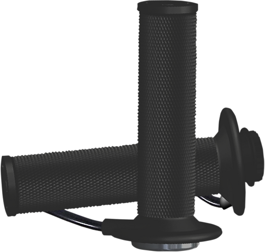 Koso MX-1 Universal Black Heated 7/8" Handlebar Twist Throttle Grips AX1070G0