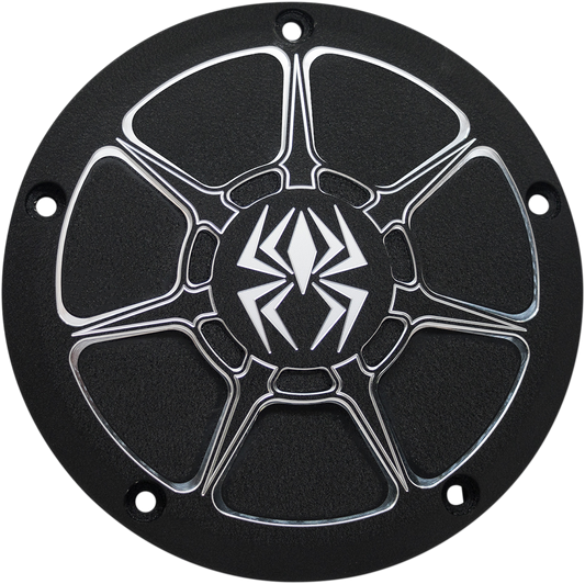 Rekluse Wrinkle Black 5-Hole Derby Cover 1999-2019 Harley Dyna Softail Touring