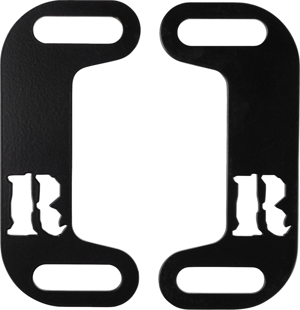 Rickrak Adjustable Centering Black Muffler Brackets for 1999-2025 Harley Touring
