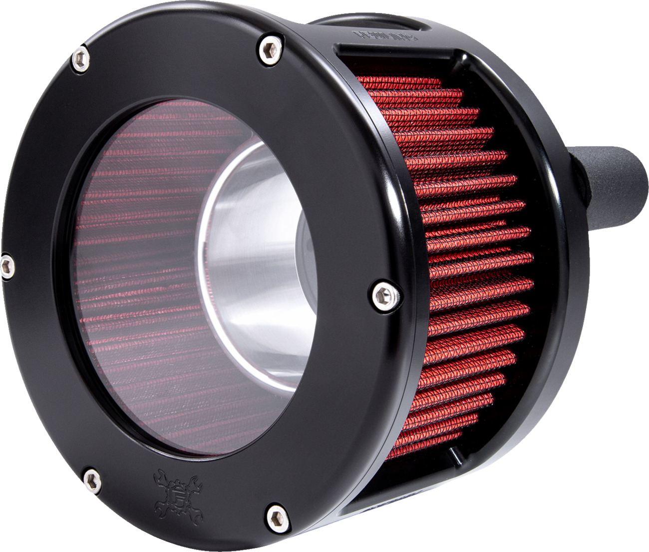 Feuling BA Race Clear Black Red Air Cleaner Kit 2017-2024 Harley Touring Softail