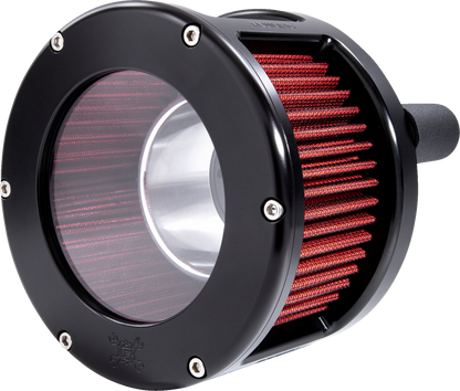 Feuling BA Race Clear Black Red Air Cleaner Kit 2017-2024 Harley Touring Softail
