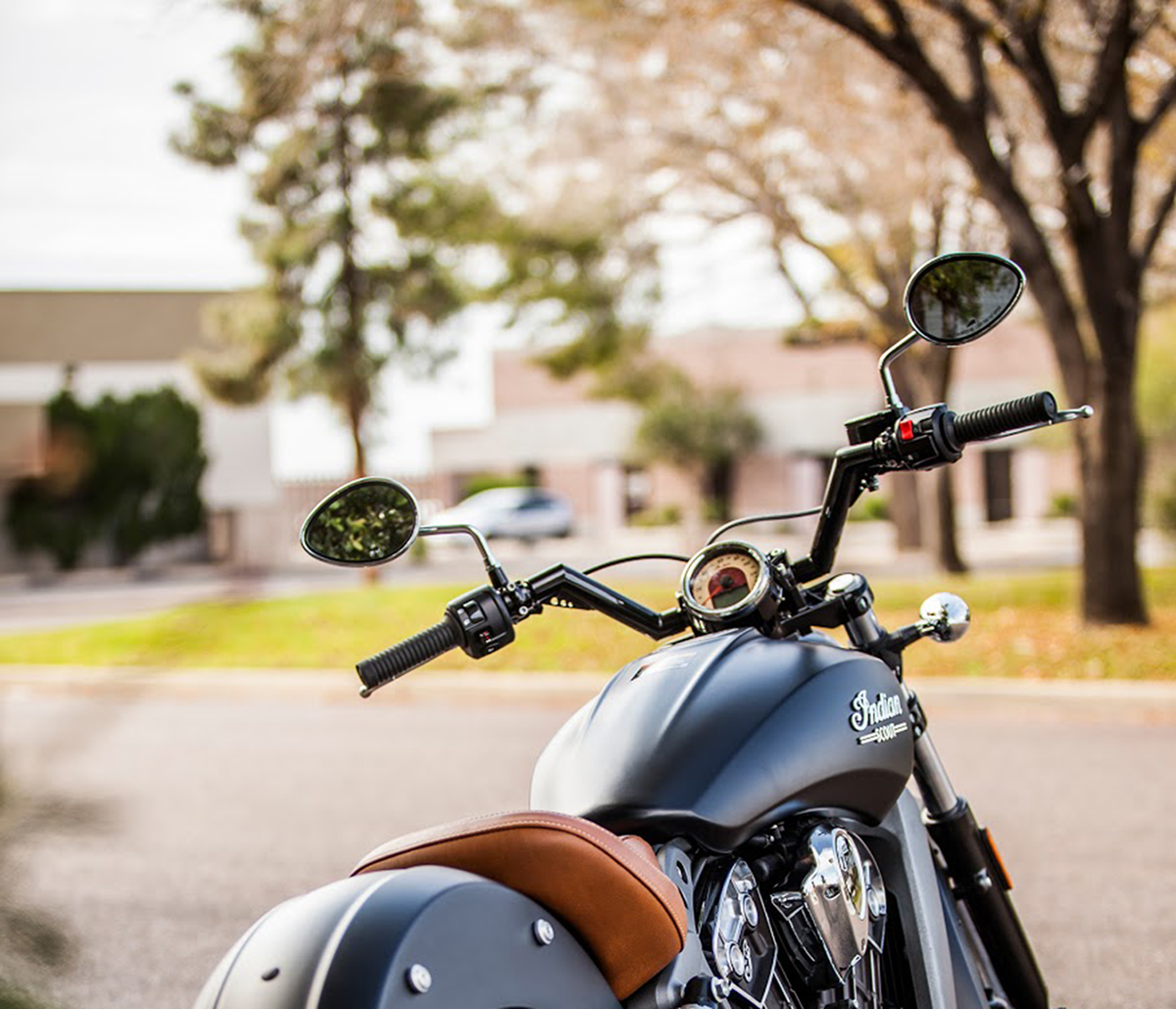 Trask V-Line 1-1/4" Black Handlebar for 2015-2022 Indian Scout Sixty Bobber