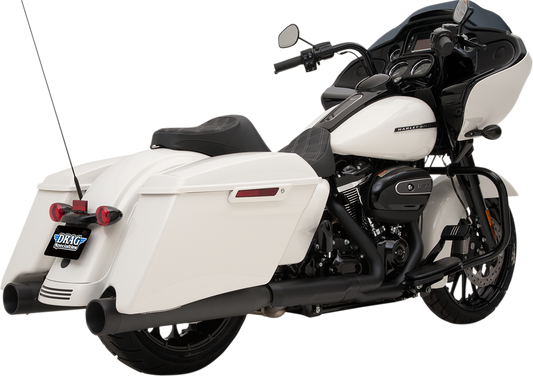 Drag Specialties Slip on Black Exhaust Mufflers for 2017-2022 Harley Touring