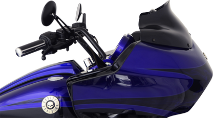 Klock Werks Black 8" Flare Windshield for 1998-2013 Harley Road Glide