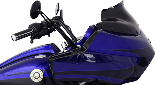 Klock Werks Black 8" Flare Windshield for 1998-2013 Harley Road Glide