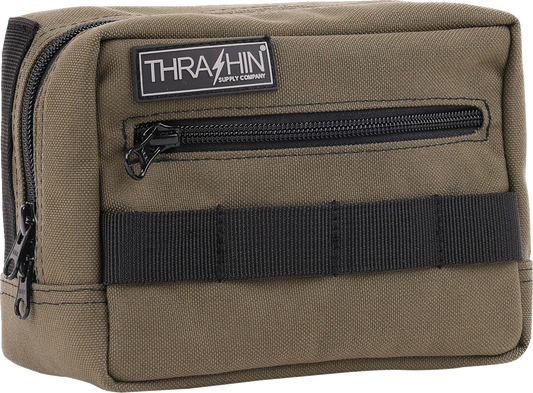 Thrashin Supply Green Motorcycle Handlebar Storage Bag Harley Davidson THB-0007