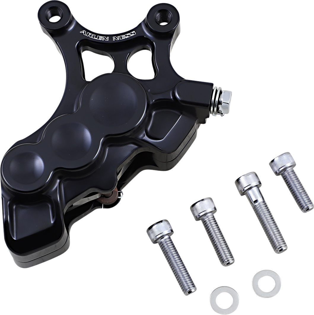 Arlen Ness Black 6-Piston Front Left Brake Caliper fits 2006-2025 Harley 14"