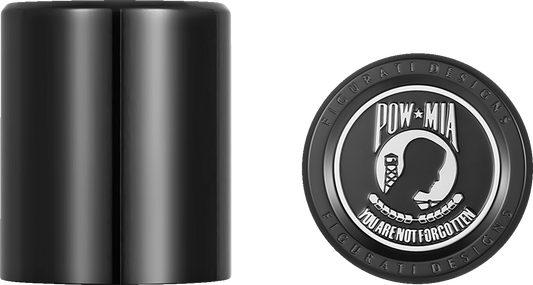 Figurati POW-MIA Black Medium Magnetic Docking Hardware Covers for Harley