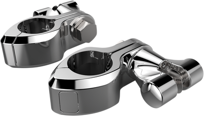Ciro Engine Guard Standard Highway Peg 1.25" Mounting Clamp Kit for Harley
