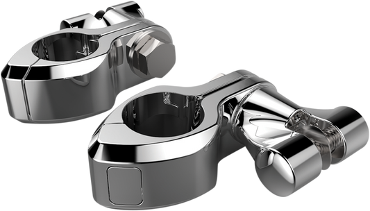 Ciro Engine Guard Standard Highway Peg 1.25" Mounting Clamp Kit for Harley