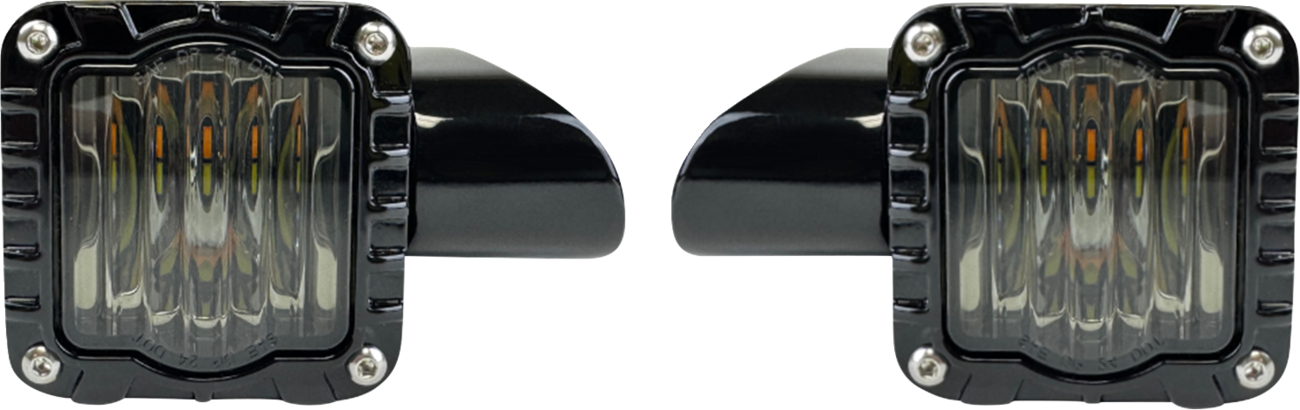 Custom Dynamics Shark Demon LED Front Turn Signals 2015-2025 Harley Road Glide