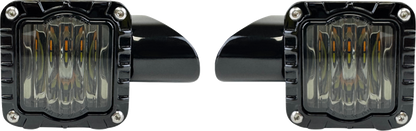 Custom Dynamics Shark Demon LED Front Turn Signals 2015-2025 Harley Road Glide