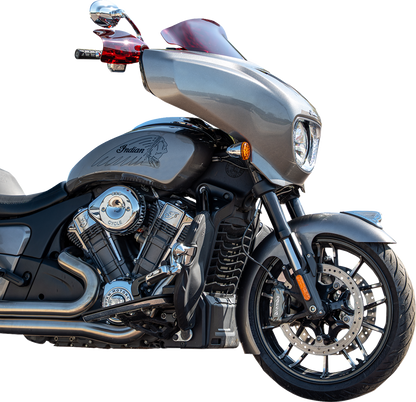 Klock Werks Red Kolor Flare Hand Guards for 2014-25 Indian Challenger Chieftain
