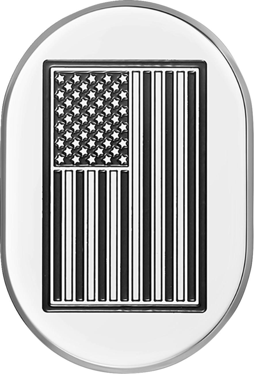 Figurati Contrast Cut American Flag Left Antenna Insert 2009-2023 Harley Touring