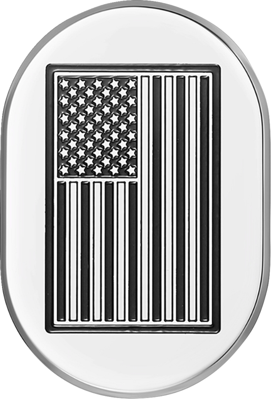 Figurati Contrast Cut American Flag Left Antenna Insert 2009-2023 Harley Touring