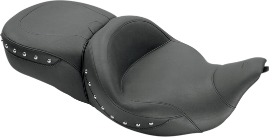 Mustang Super Touring Studded Seat fits 2008-2024 Harley Touring Models 79546