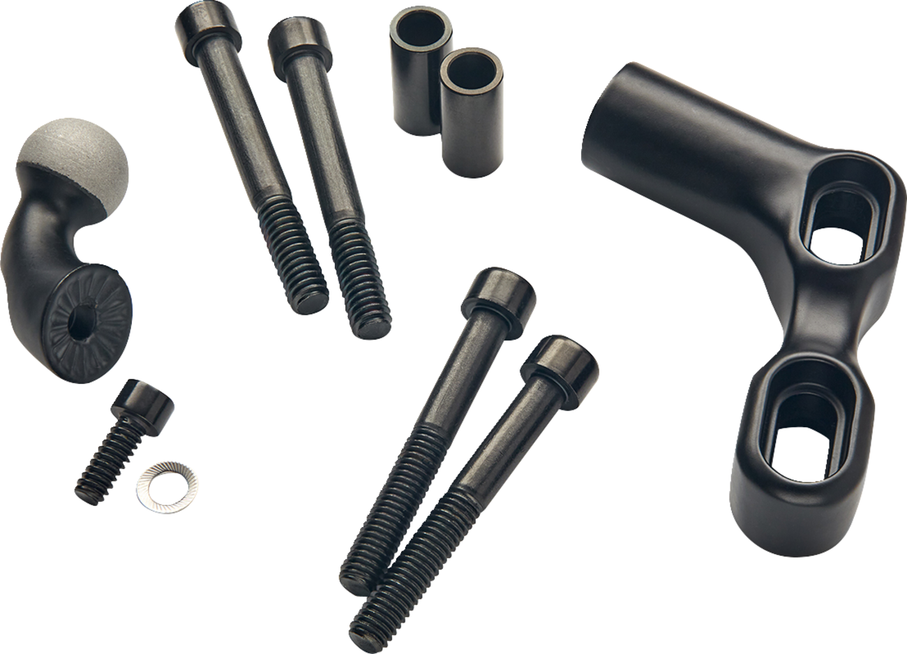 Ciro Gen 2 Black Perch Phone Mount Kit for 1996-2025 Harley Indian 55151