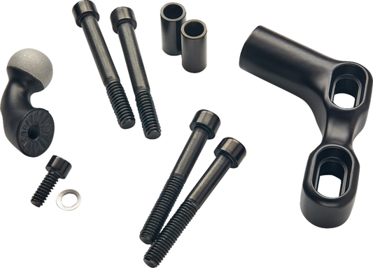 Ciro Gen 2 Black Perch Phone Mount Kit for 1996-2025 Harley Indian 55151