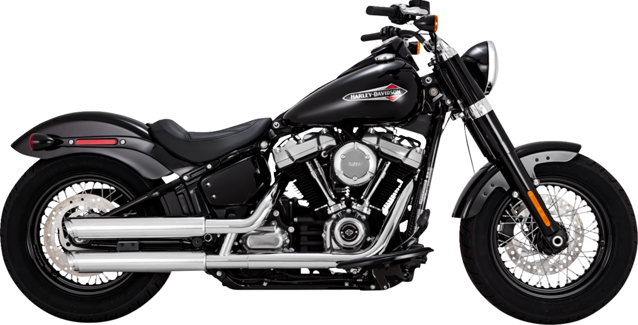 Vance & Hines 3" Twin Slash PCX Slip On Mufflers for 2018-2024 Harley Softail M8