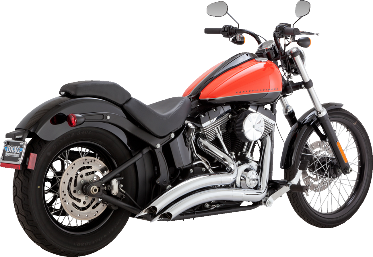 Vance & Hines Big Radius 2-2 Chrome PCX Exhaust System 1986-2009 Harley Softail