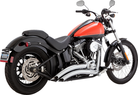 Vance & Hines Big Radius 2-2 Chrome PCX Exhaust System 1986-2009 Harley Softail